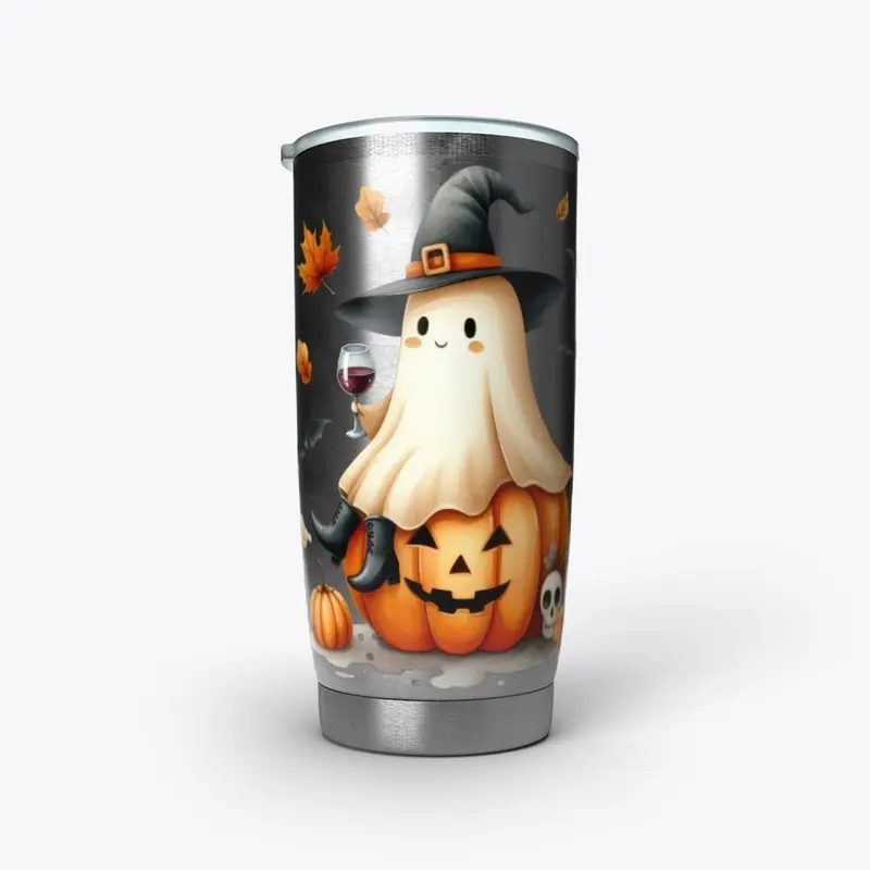 Halloween Ghost Drink Wine